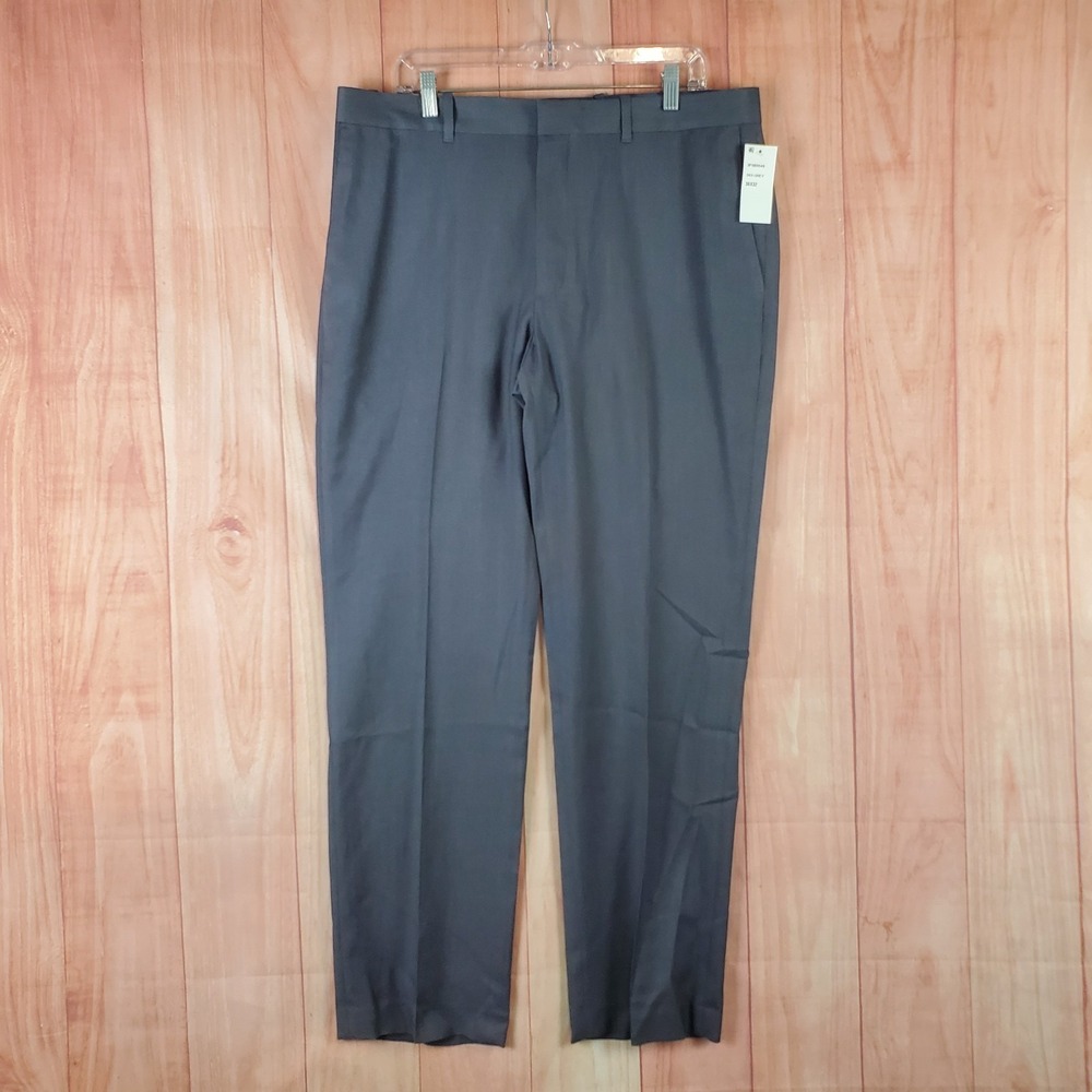 Axist‎ Ultra Series Dress Pants Mens 36x32 Gray Straight Leg Flat Front Business